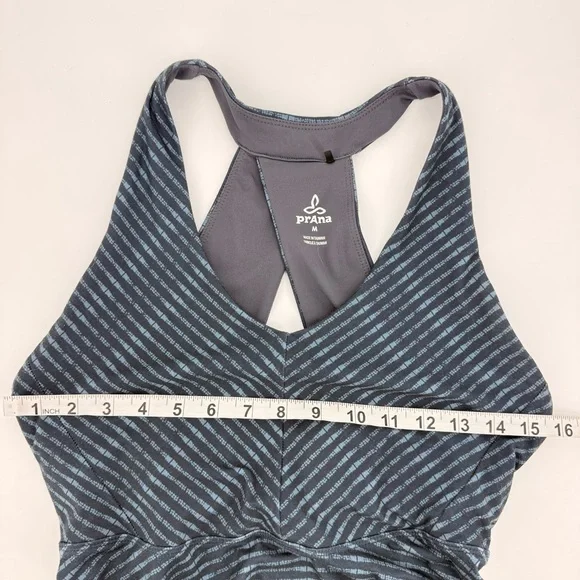 PrAna Womens Athleisure Boho Handkerchief Hem Midi Dress Racerback Size M Summer - Picture 5 of 10